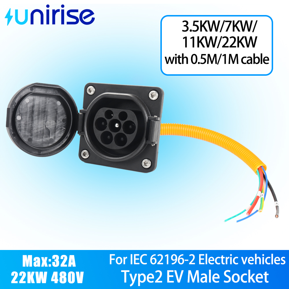 Ev Charging Cable - Unirise Type2 EV Car Socket with