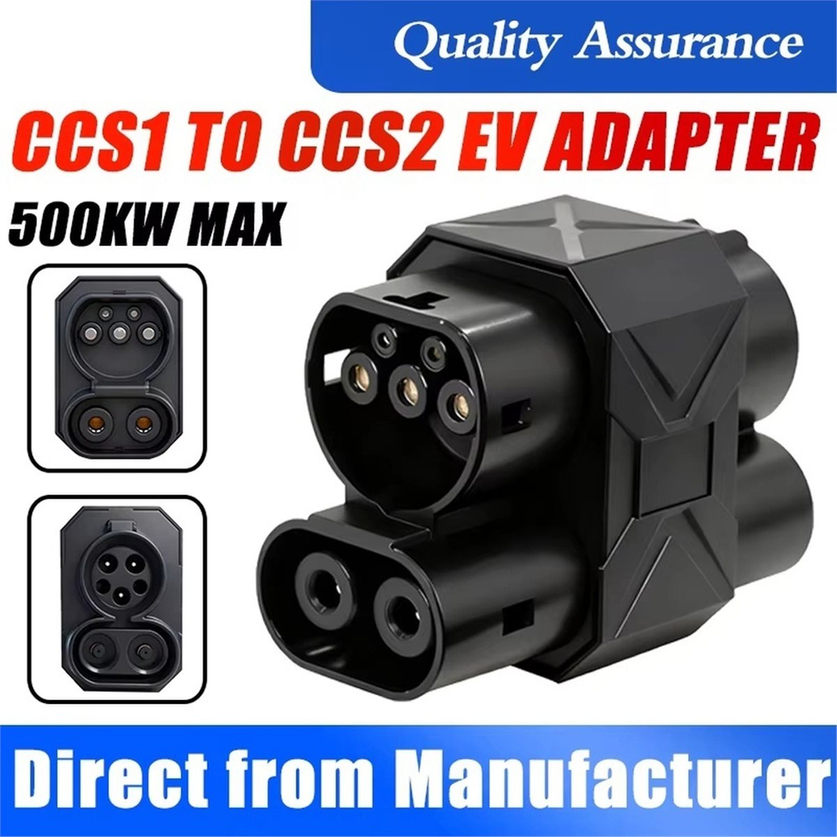 A67F CCS1 to CCS2 Fast Chargin - Ccs2 To Ccs1 Fast Charge Adapter 250Kw recension och pris
