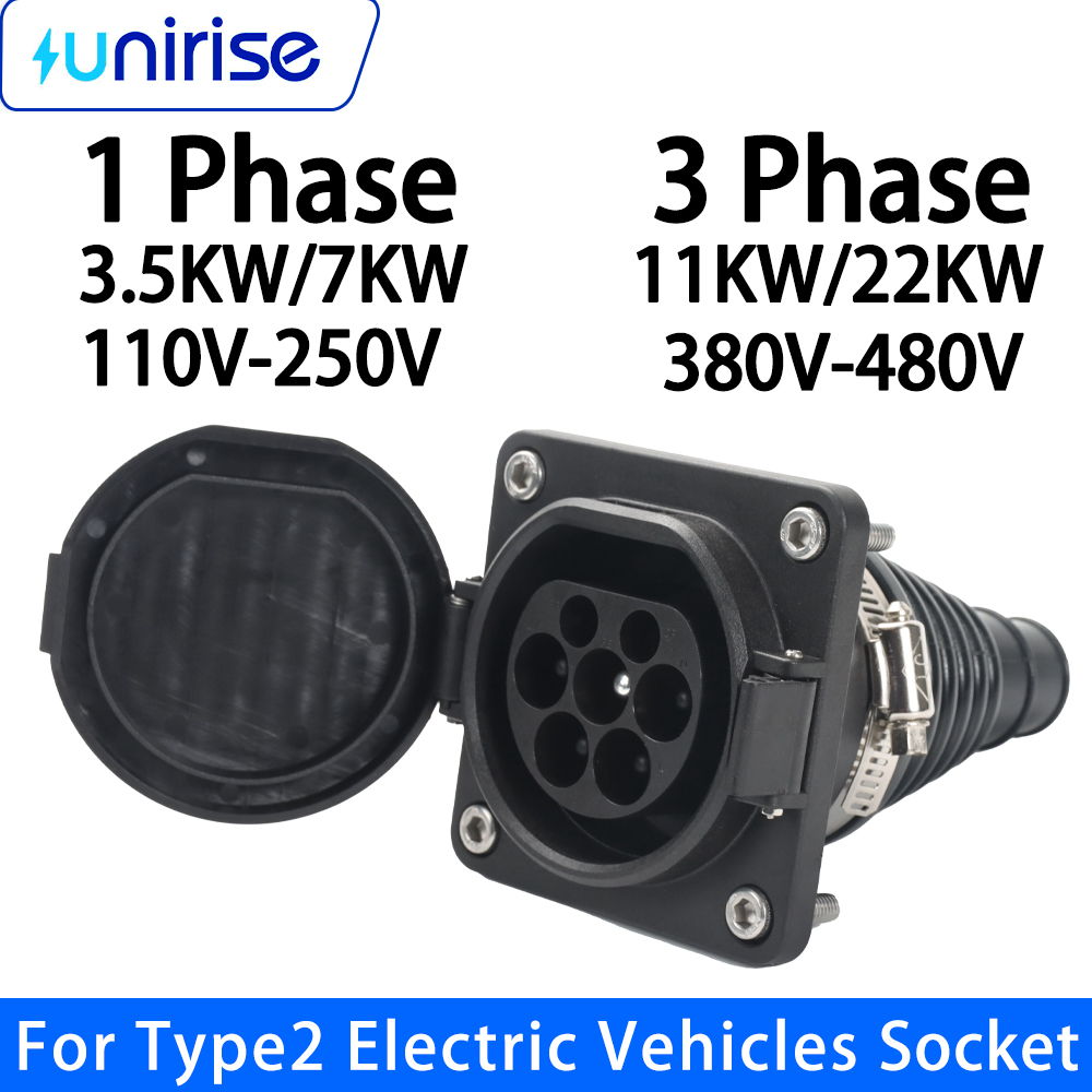 Unirise Type2 EV Car Socket wi - Ev Charging Cable recension och pris