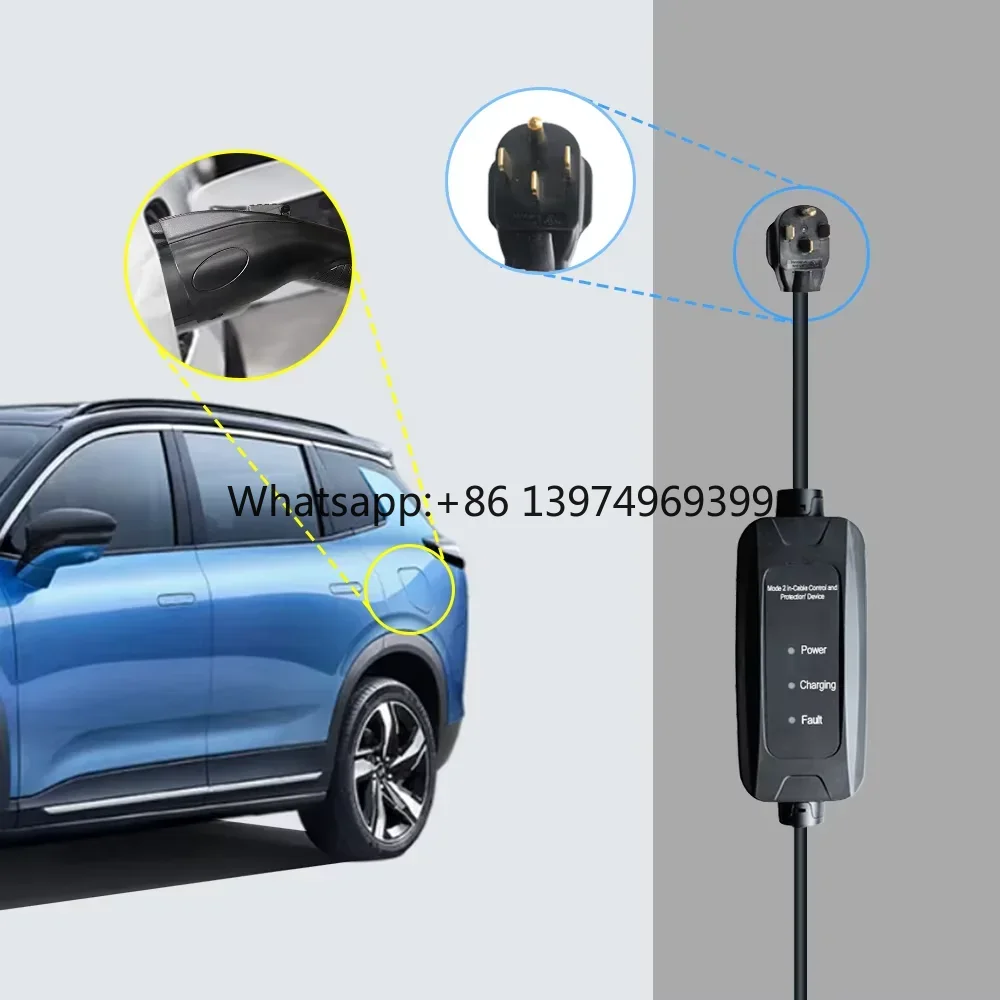 9kw 16A SAE J1772 Type 1 Mobil - Portable Ev Charger recension och pris