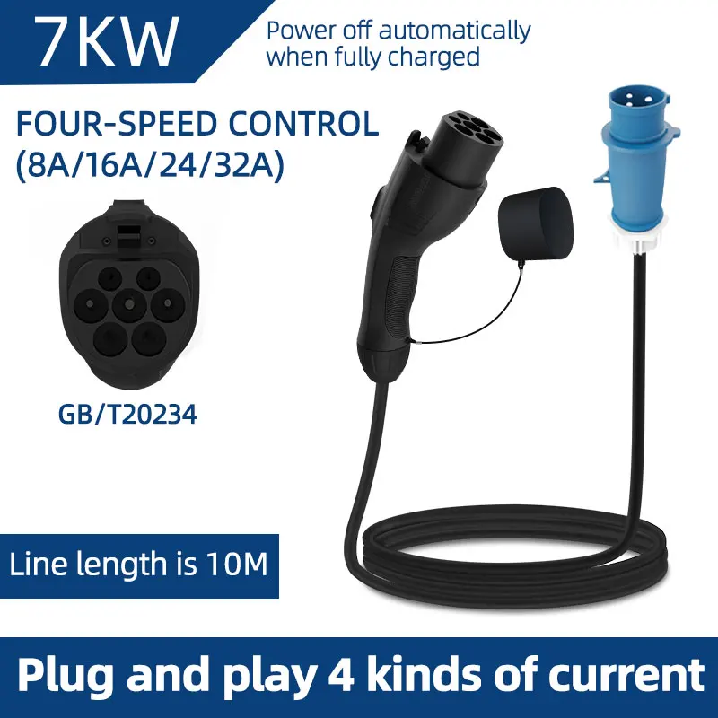 7KW 32A Electric Vehicle EV Po - Ev Charger Adapter recension och pris